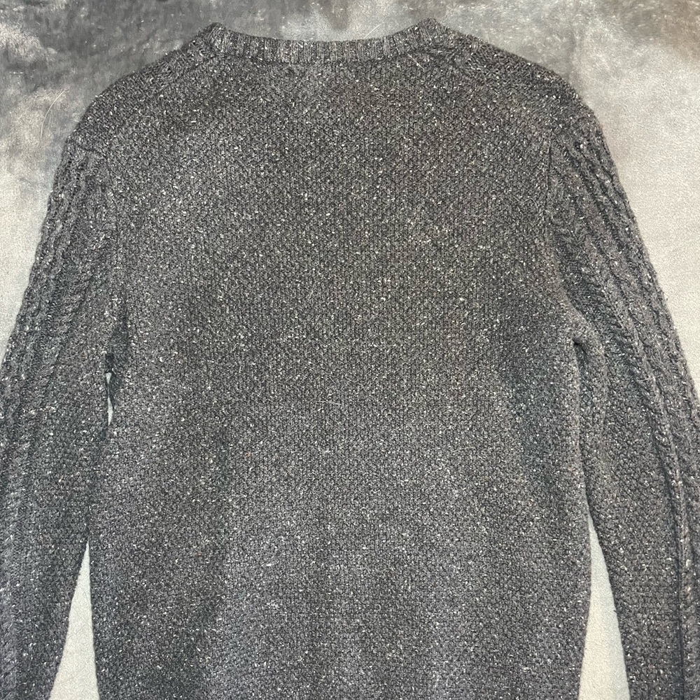 Old Navy Gray Crewneck Cable Knit Sweater - Picture 5 of 5